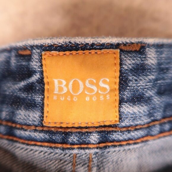 BOSS Hugo Boss Orange 63 Slim Fit Denim Jeans Distressed Men's Actual 32X33 - Picture 11 of 16